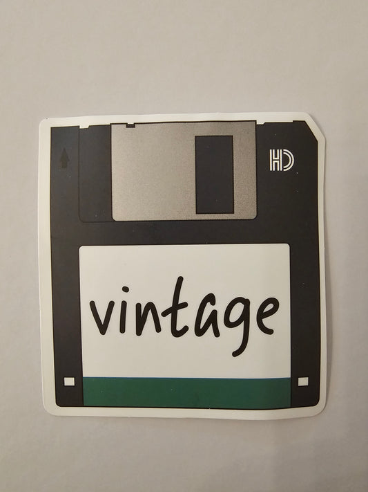 Vintage Disk Sticker