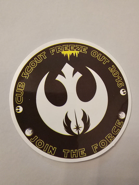Cub scout freeze out sticker
