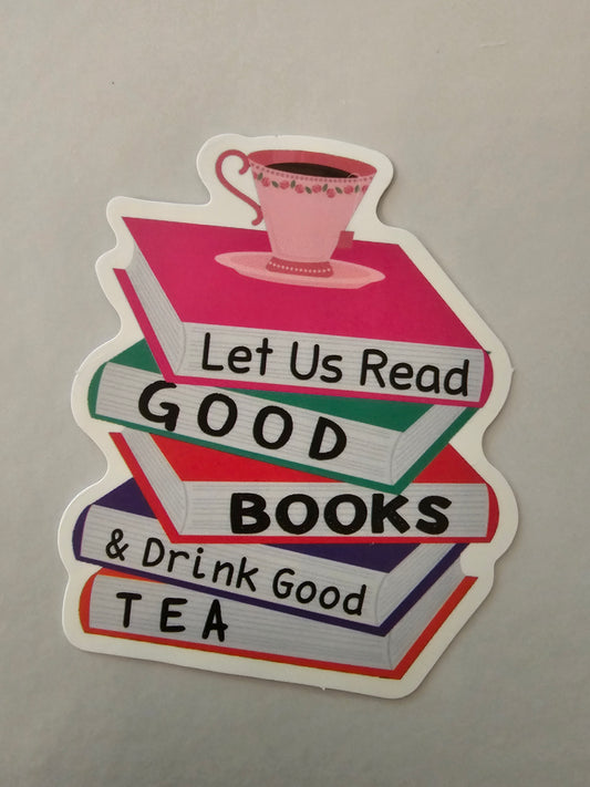 Books and Tea Sticker