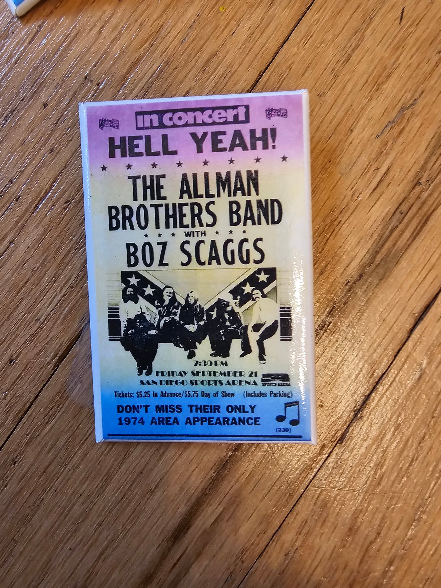 Showprint  Concert Poster Buttons 1.75" x 2.75"