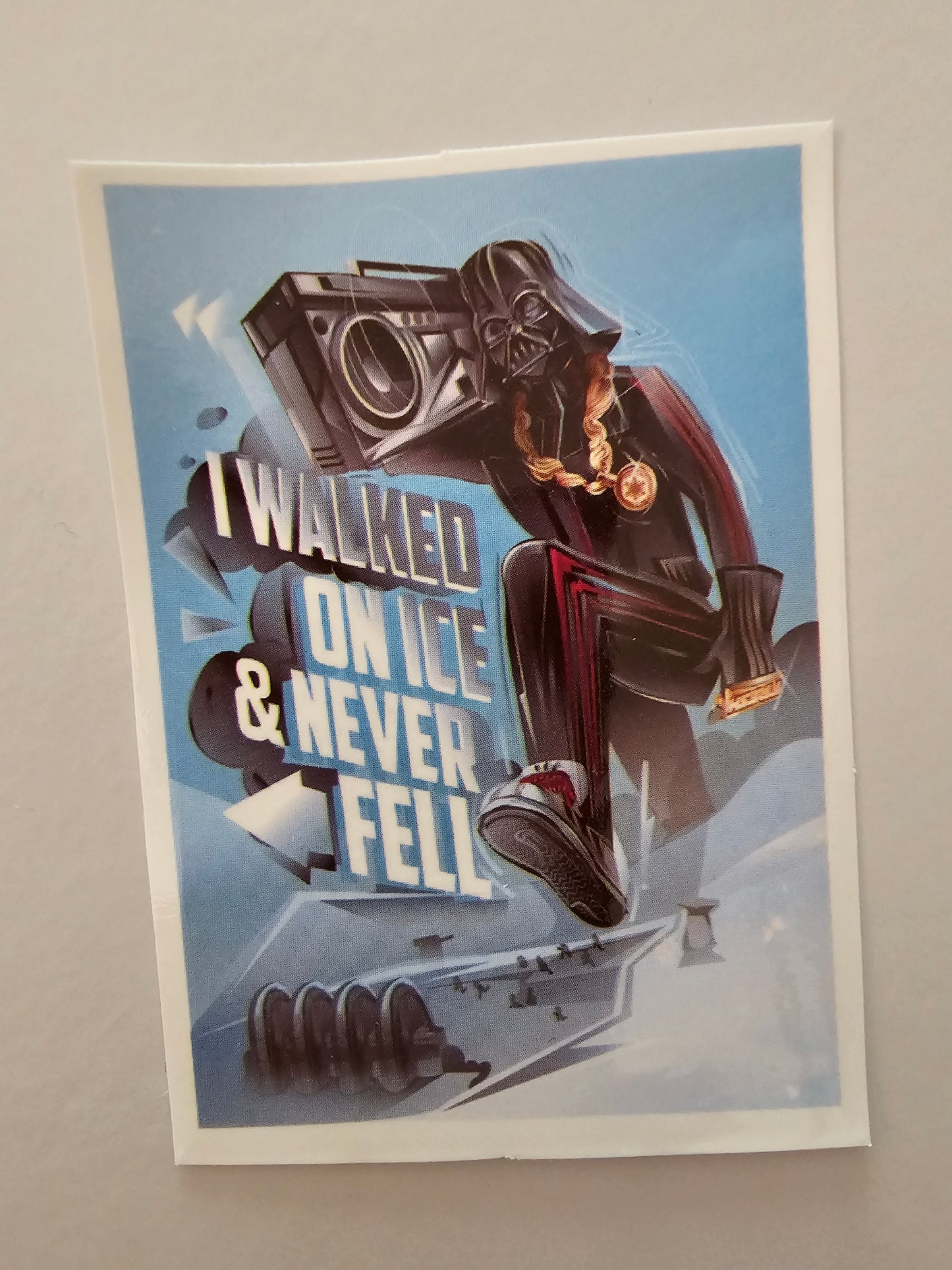 Darth Walked on ice sticker