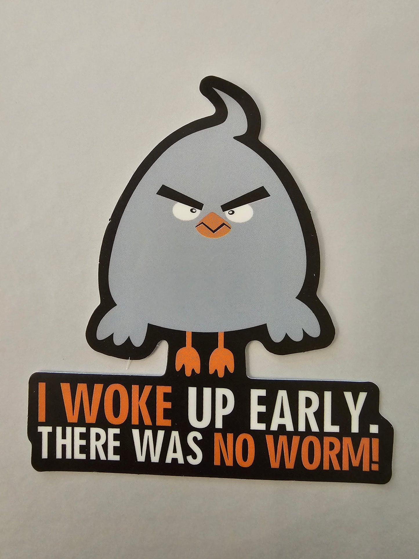 No Worm Sticker