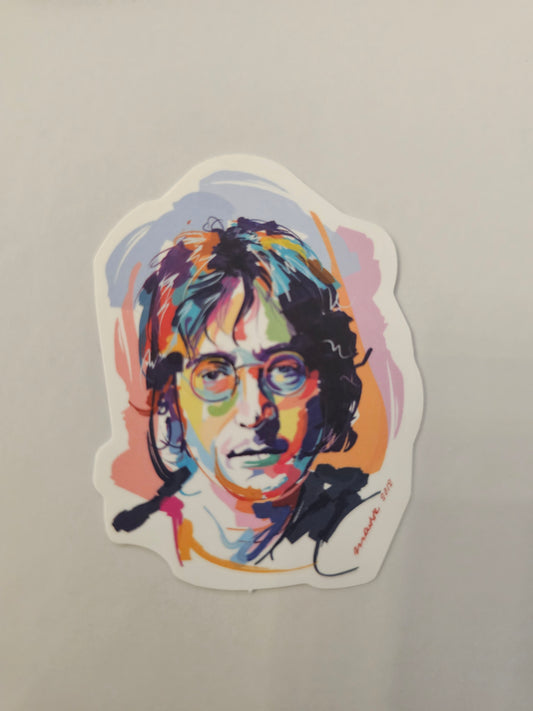 John Lennon Watercolor Sticker