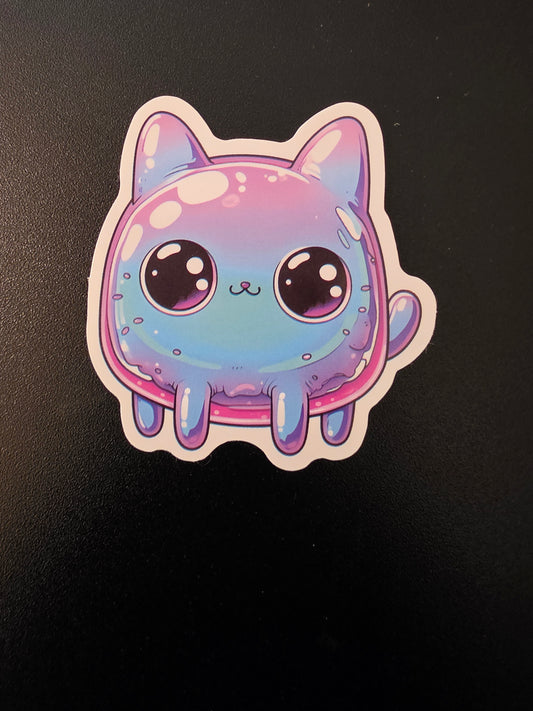 Bubble kitty sticker