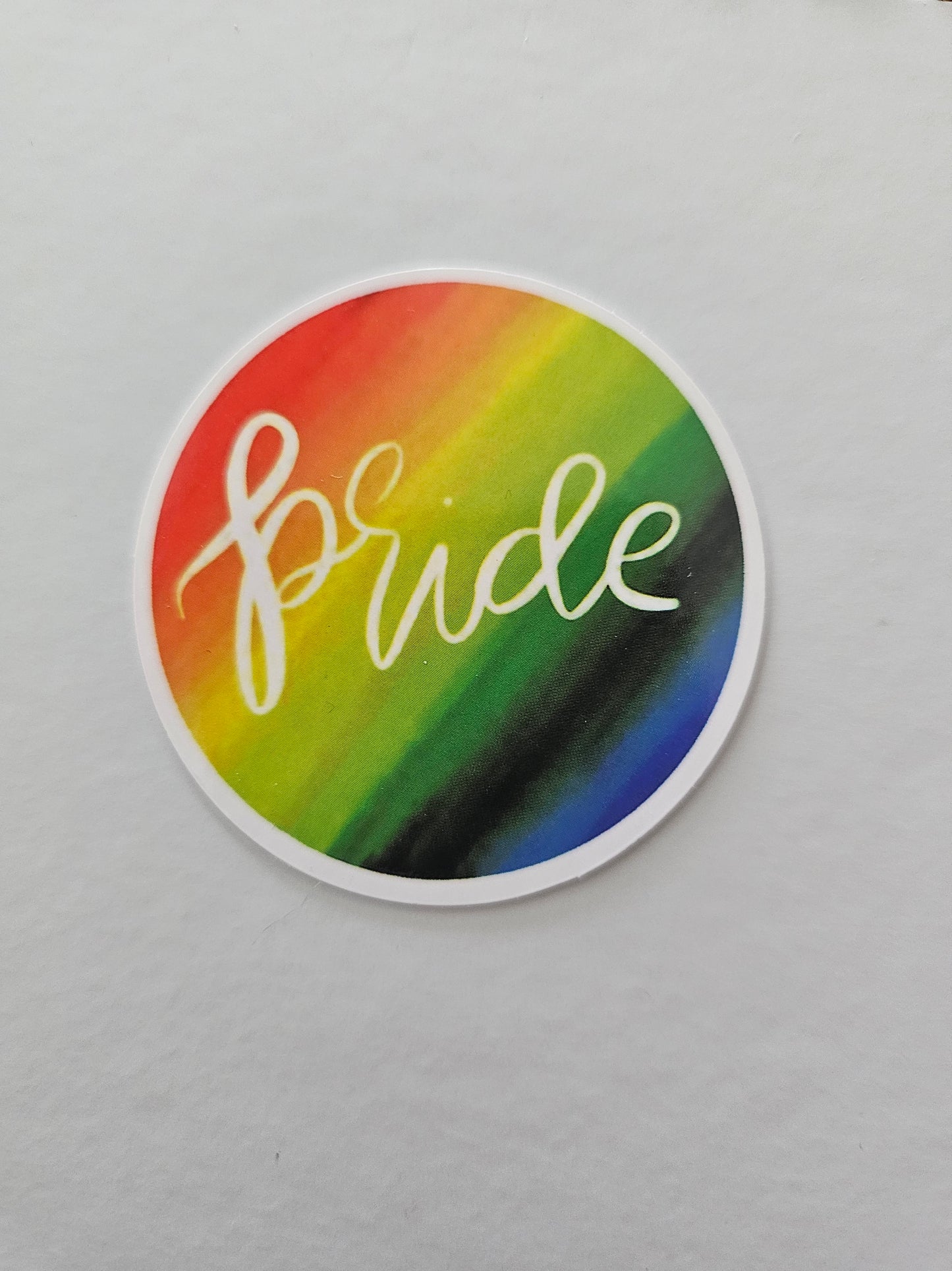 Pride Cursive Circle