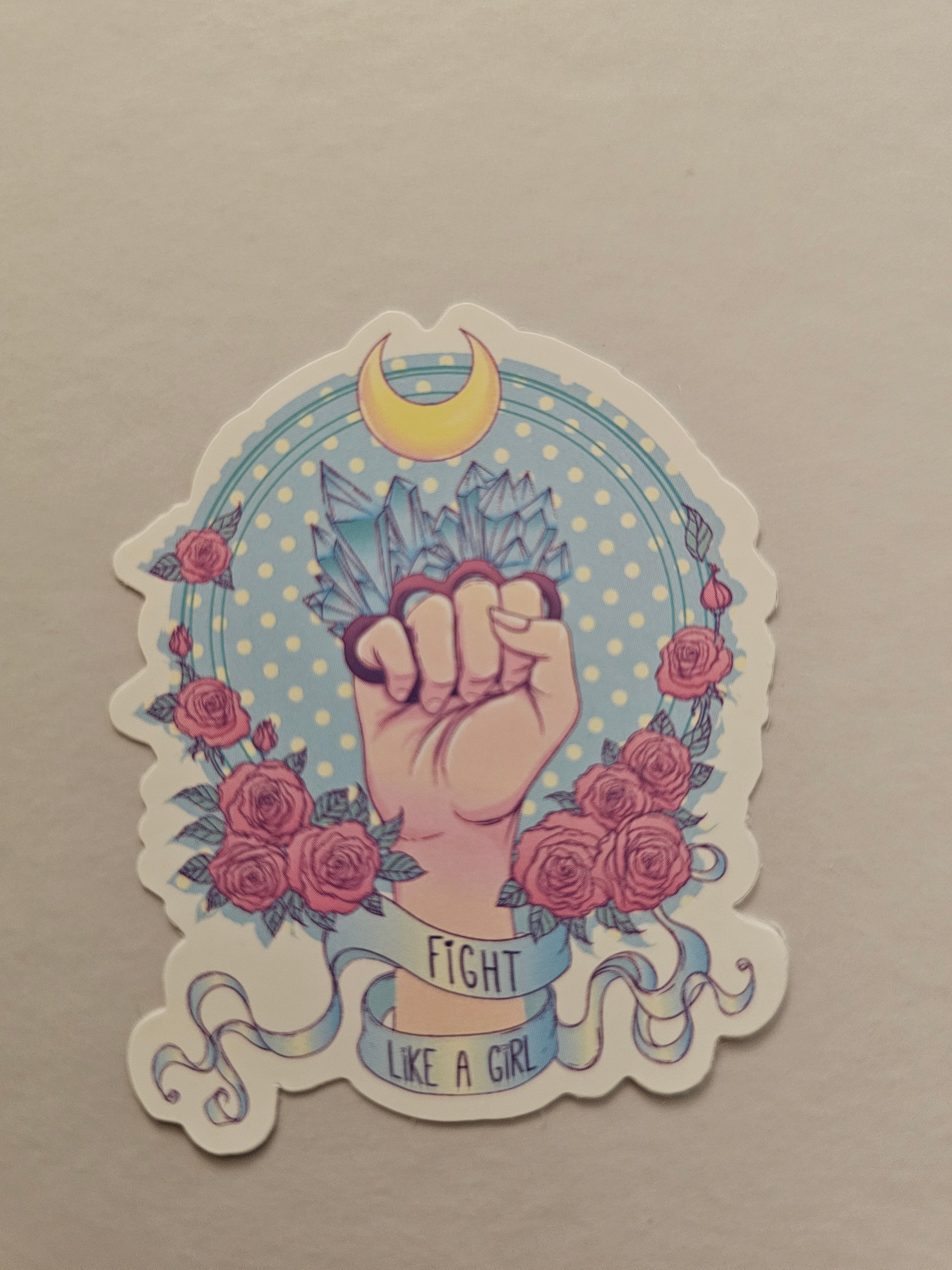 Fight Like A Girl Sticker – Snark Gifts