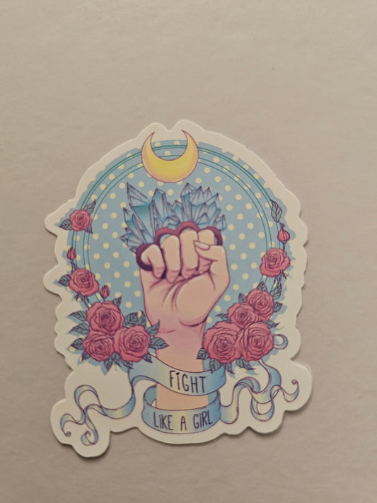 Fight Like A Girl Sticker