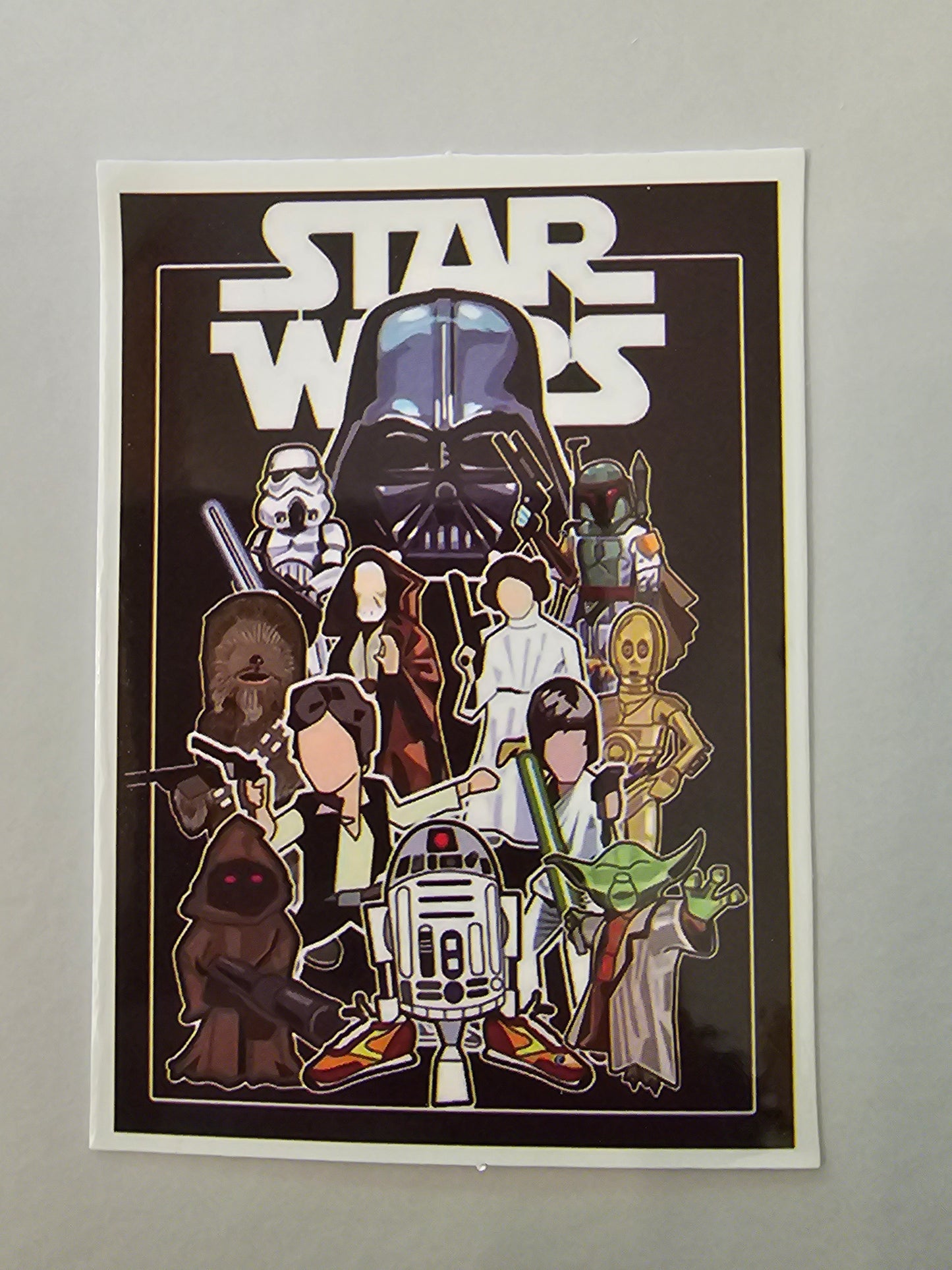 Star wars  art poster sticker