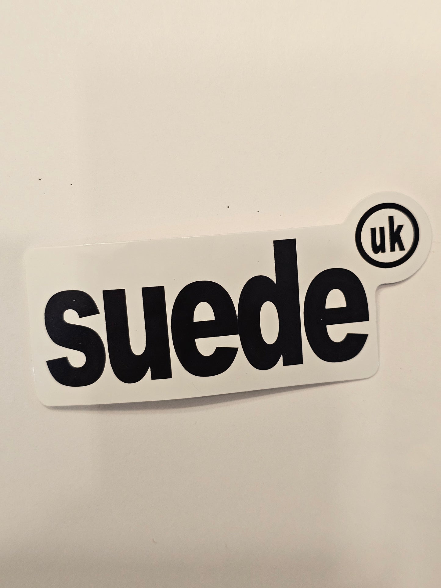 Suede White Sticker