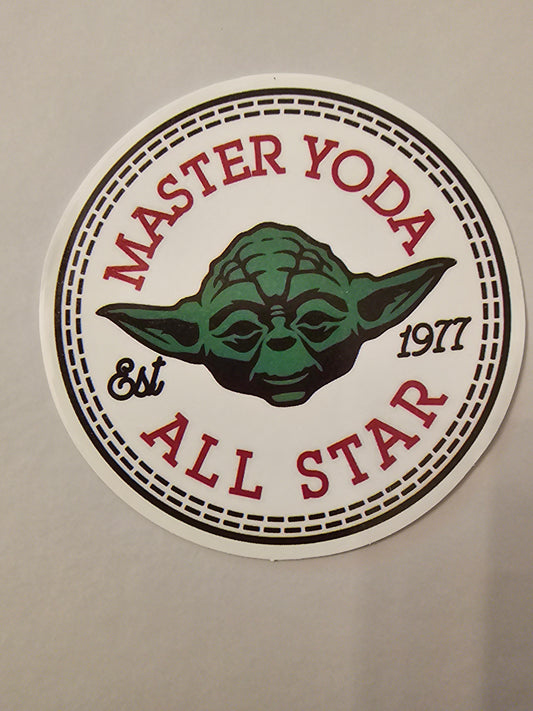 Master Yoda All Star Sticker