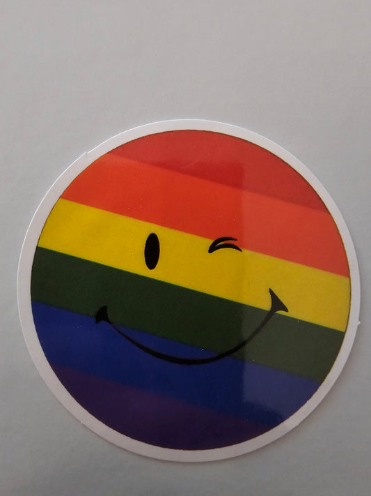 Pride wink sticker