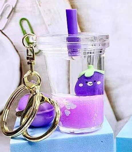 Eggplant Floaty Key Charm