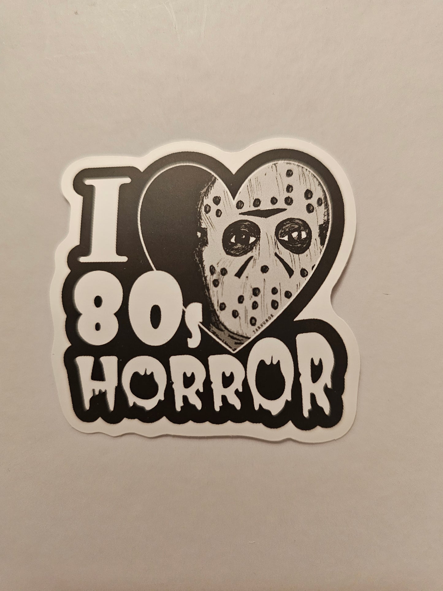 80s horror sticker
