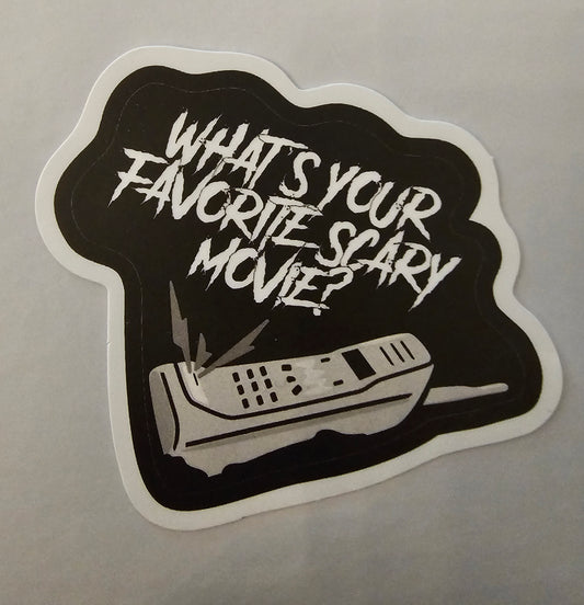 Favorite Scary Movie Sticker