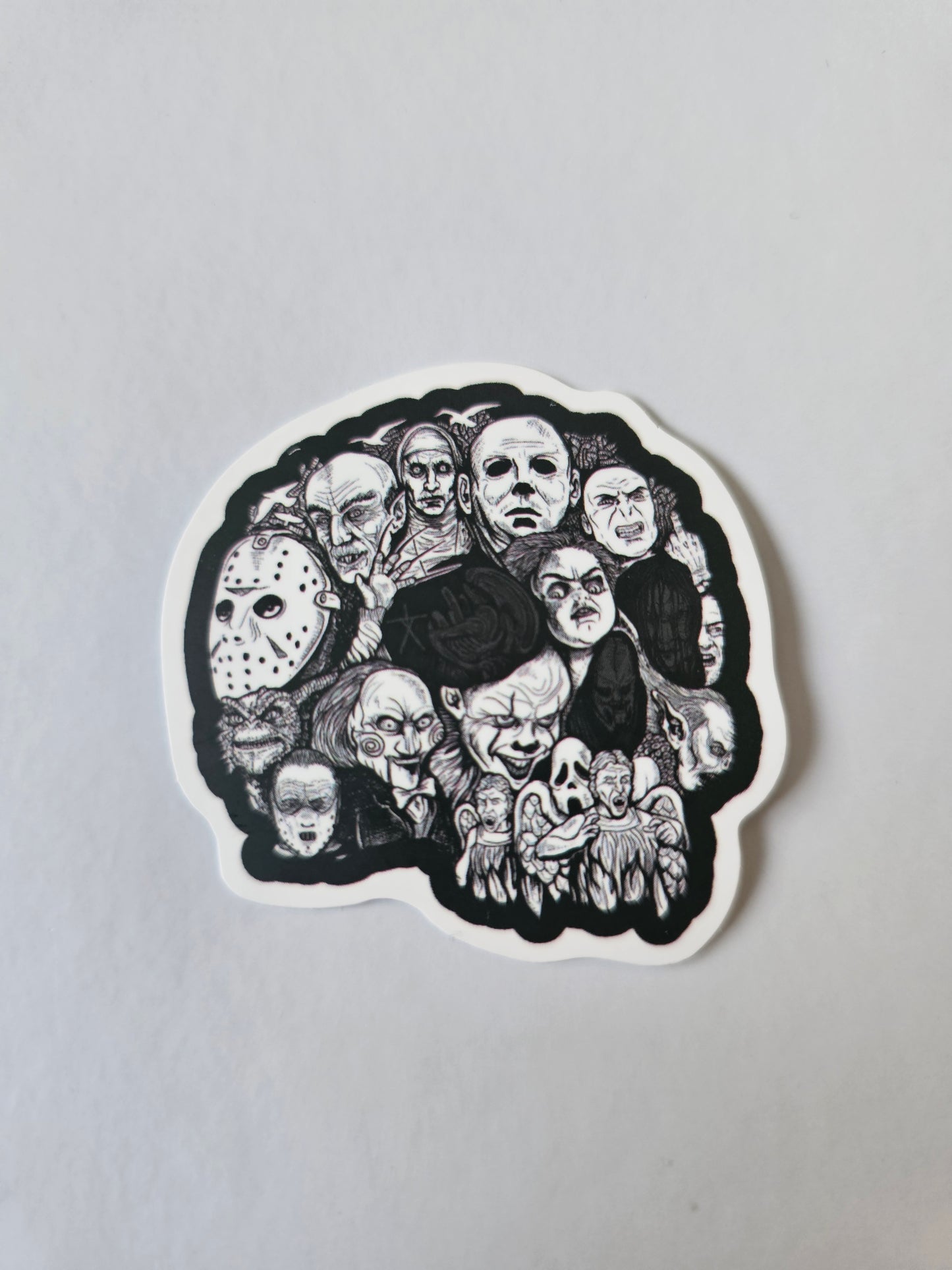 Horror Characters Skull Sticker