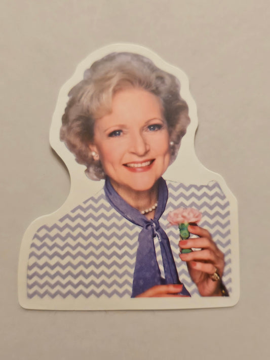 Betty White Sticker