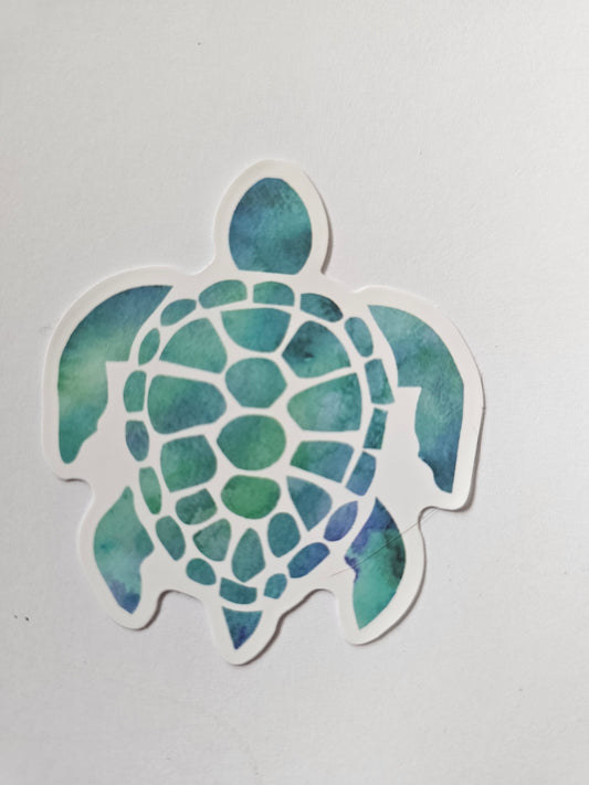 Blue turtle sticker