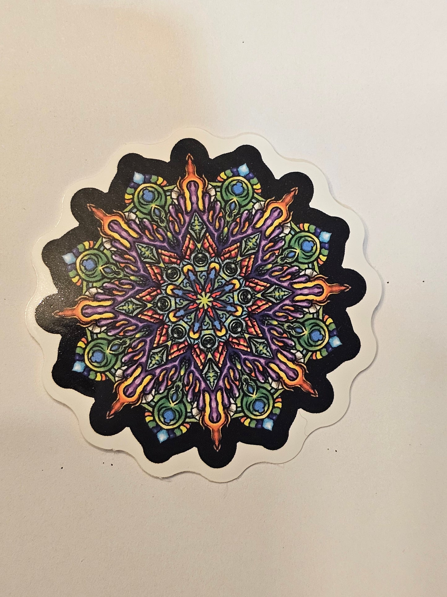 Stained Glass Mandala Sticker