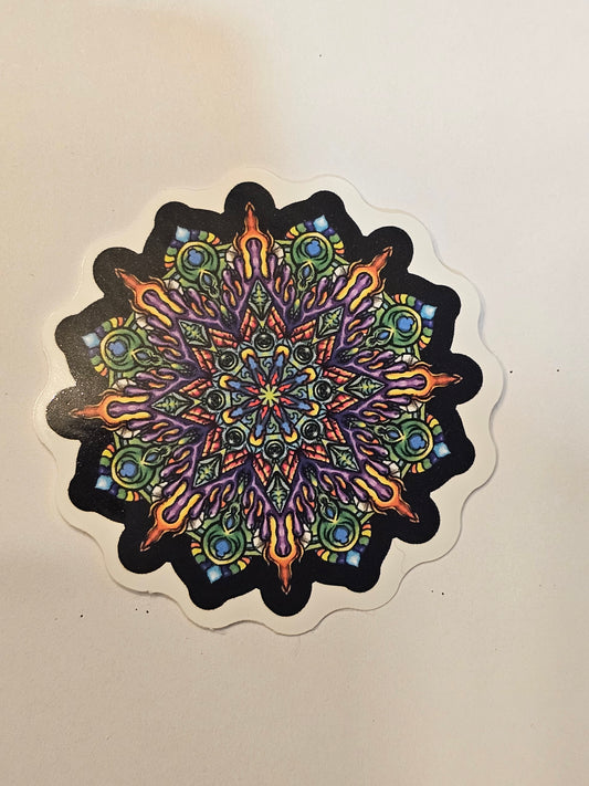 Stained Glass Mandala Sticker