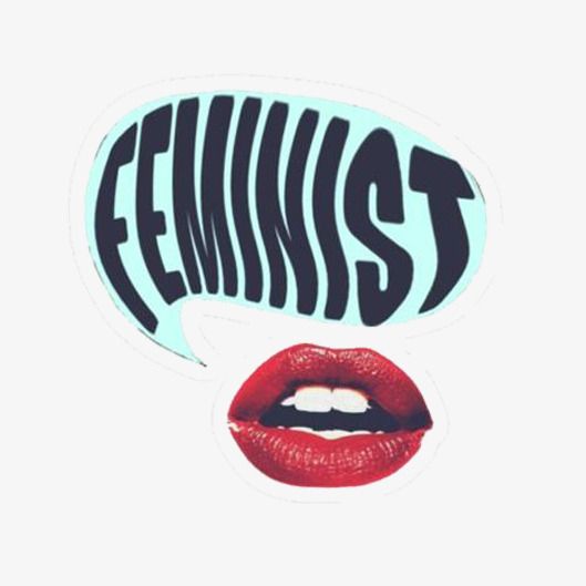 Feminist lips sticker