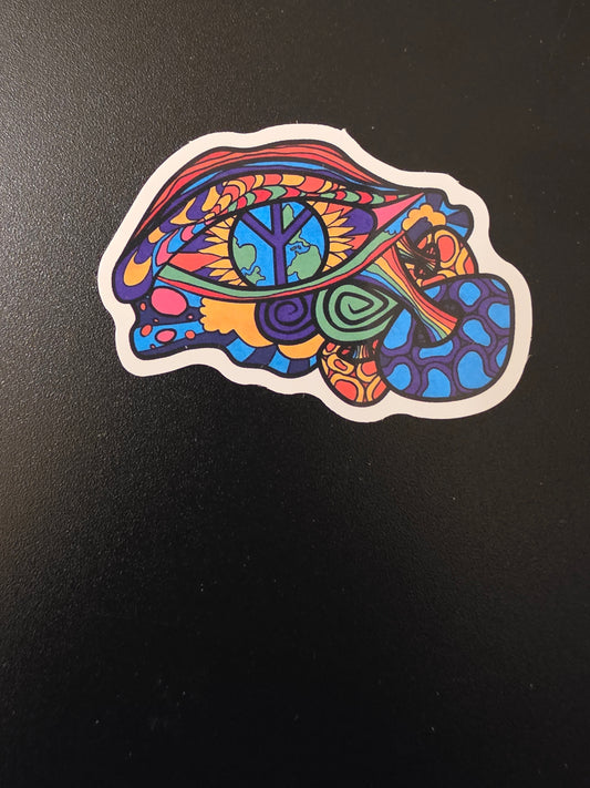 Psychedelic Eye Sticker