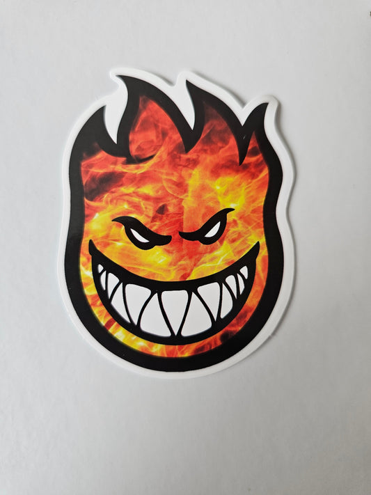 Spitfire Flames Sticker