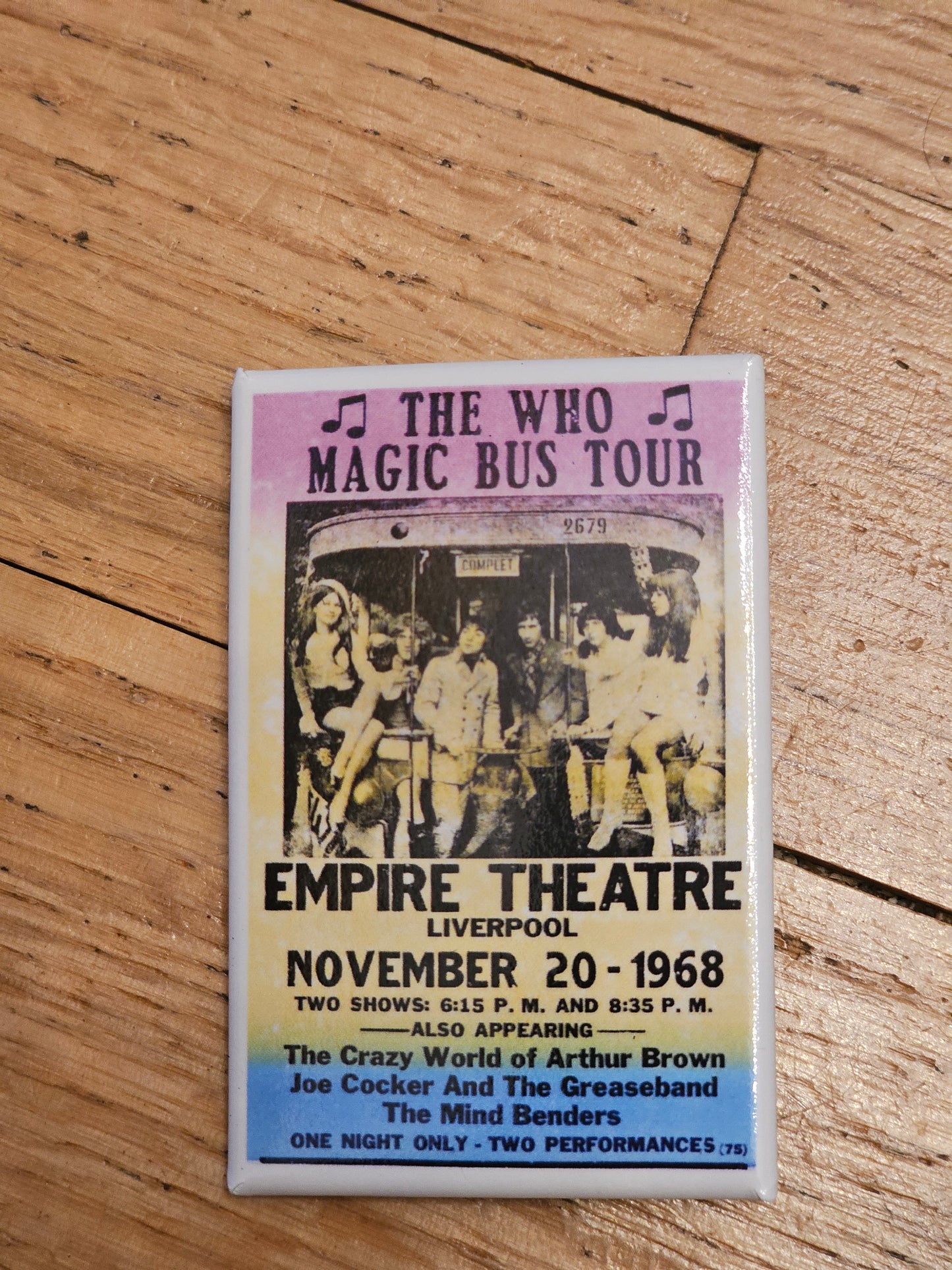 Showprint  Concert Poster Buttons 1.75" x 2.75"