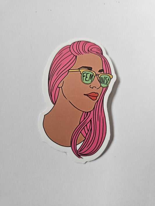 Feminist Pink Sticker