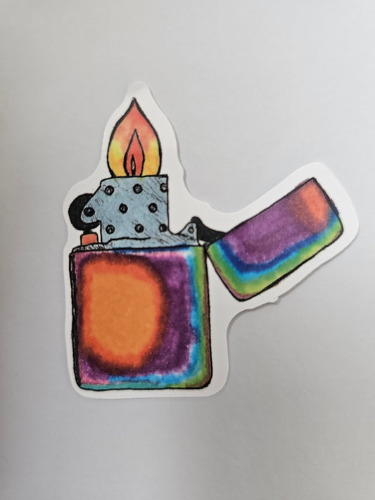 Colorful Lighter Sticker