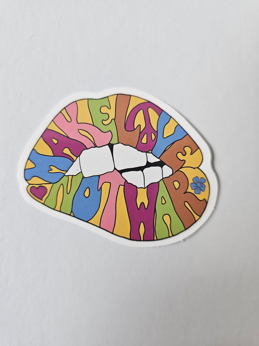Make Love Not War Sticker
