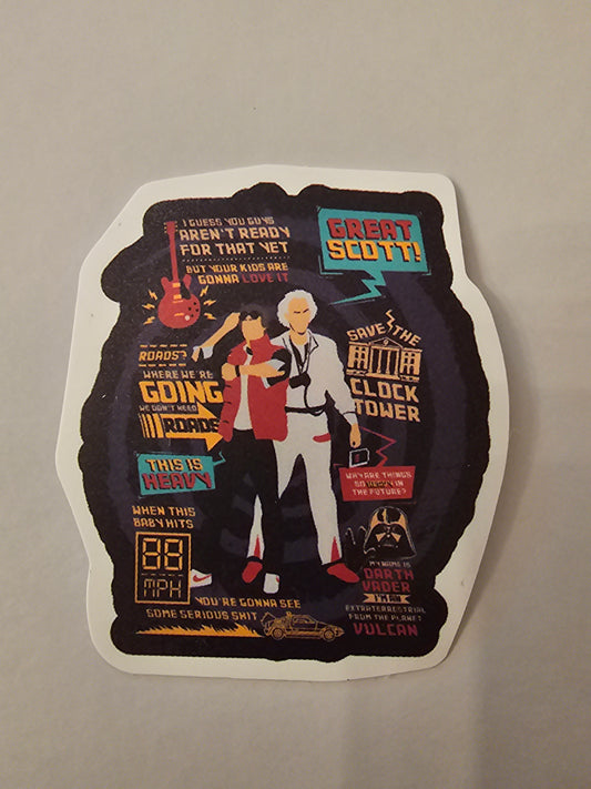 Back to the Future Sticker