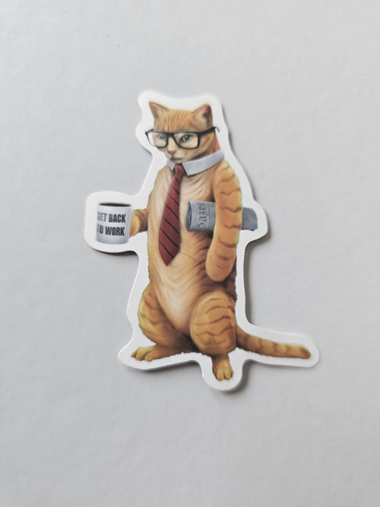 Cat Boss Sticker