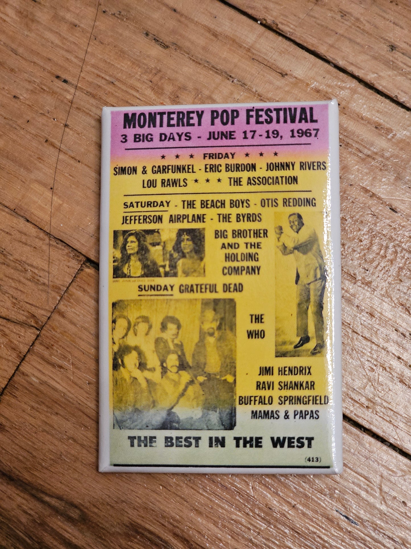 Showprint  Concert Poster Buttons 1.75" x 2.75"