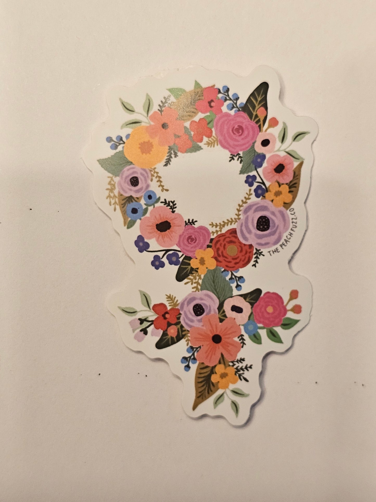 Floral Feminist Sticker