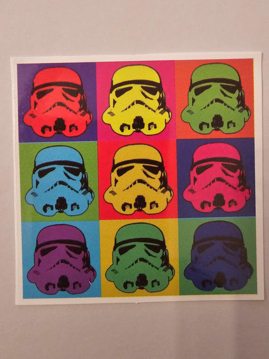 Popart stormtroopers sticker