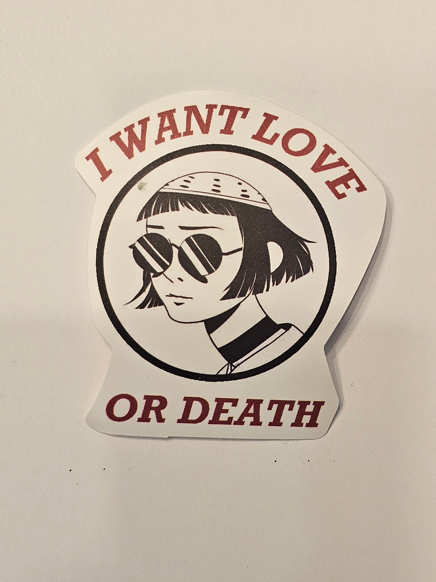 Love Or Death Sticker