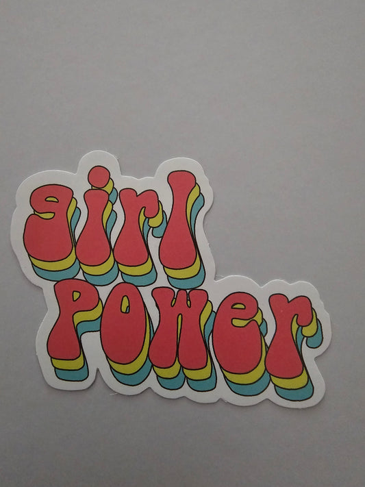 Girl power sticker