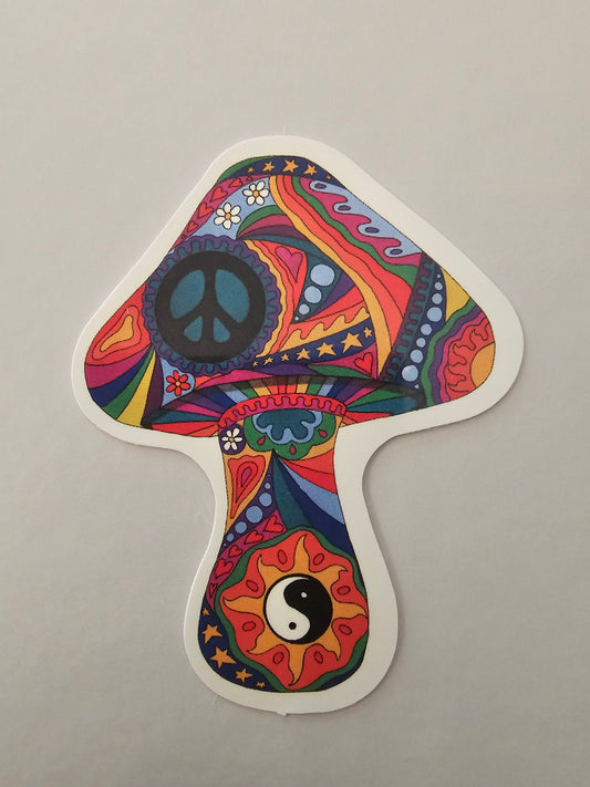 Psychedelic Mushroom Sticker