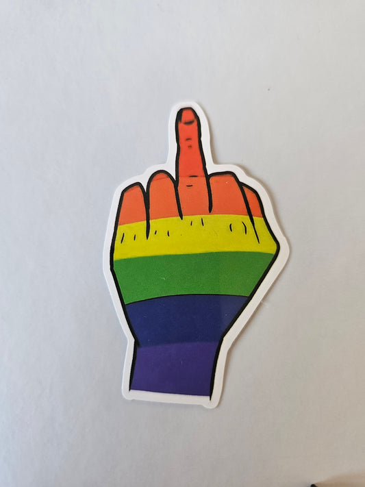 Middle Finger Pride Sticker