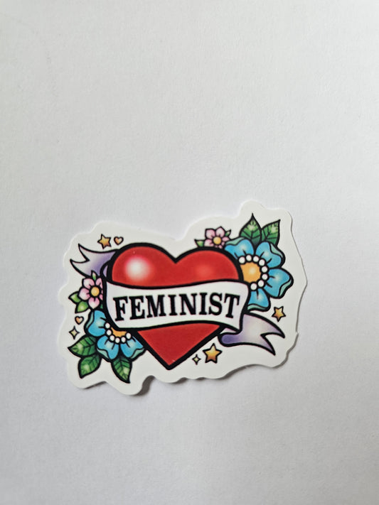 Feminist Heart Sticker