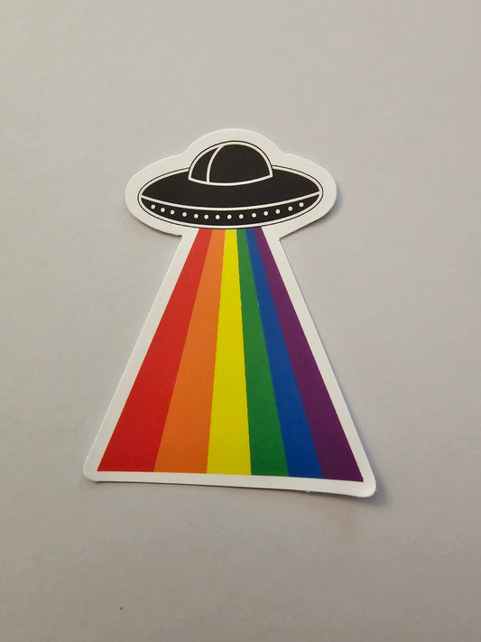 Ufo Rainbow Sticker