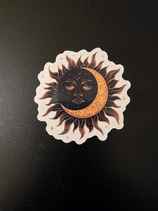 Sun and Moon Sticker