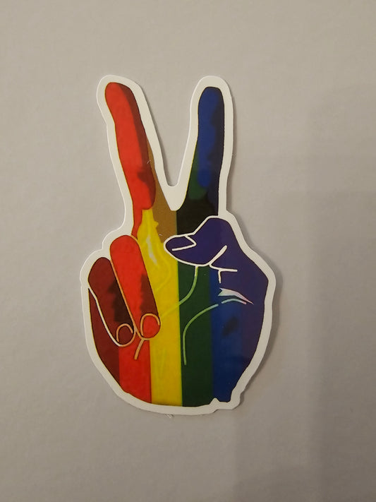 Rainbow Peace Sticker