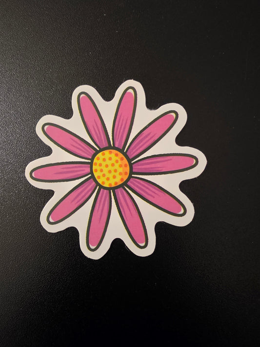 Pink Daisy Sticker