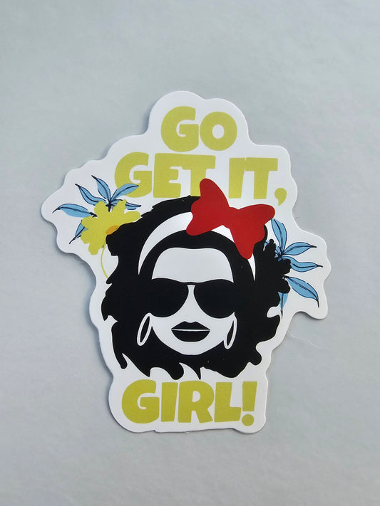 Go Get It Girl Sticker