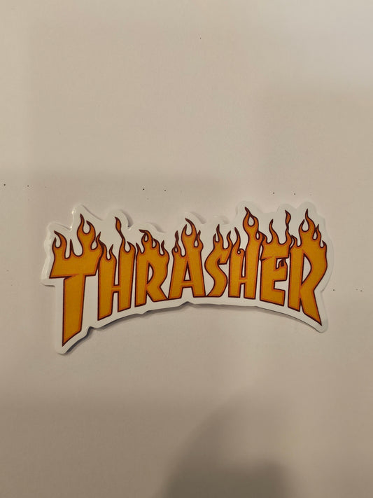 Thrasher White Background Sticker