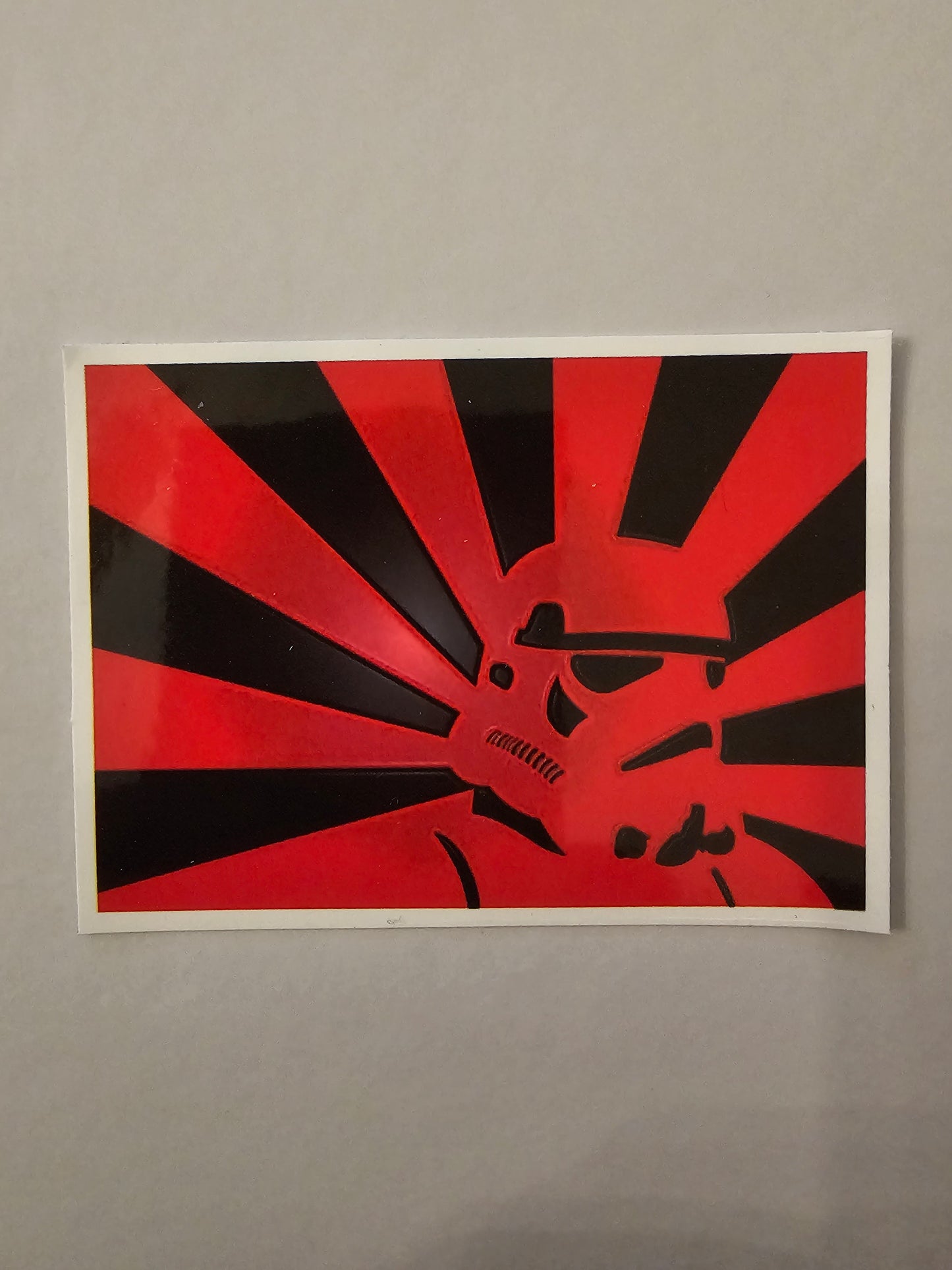 Red and Black Stormtrooper Sticker