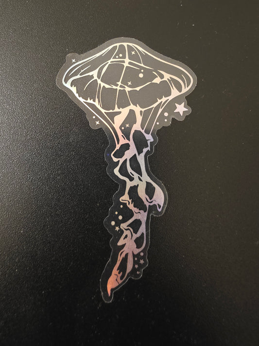 Transparent Jellyfish Sticker