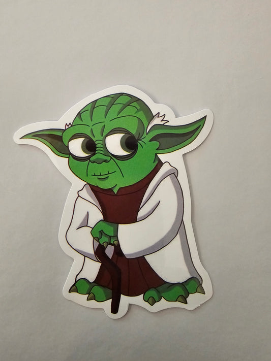 Yoda cartoon Sticker