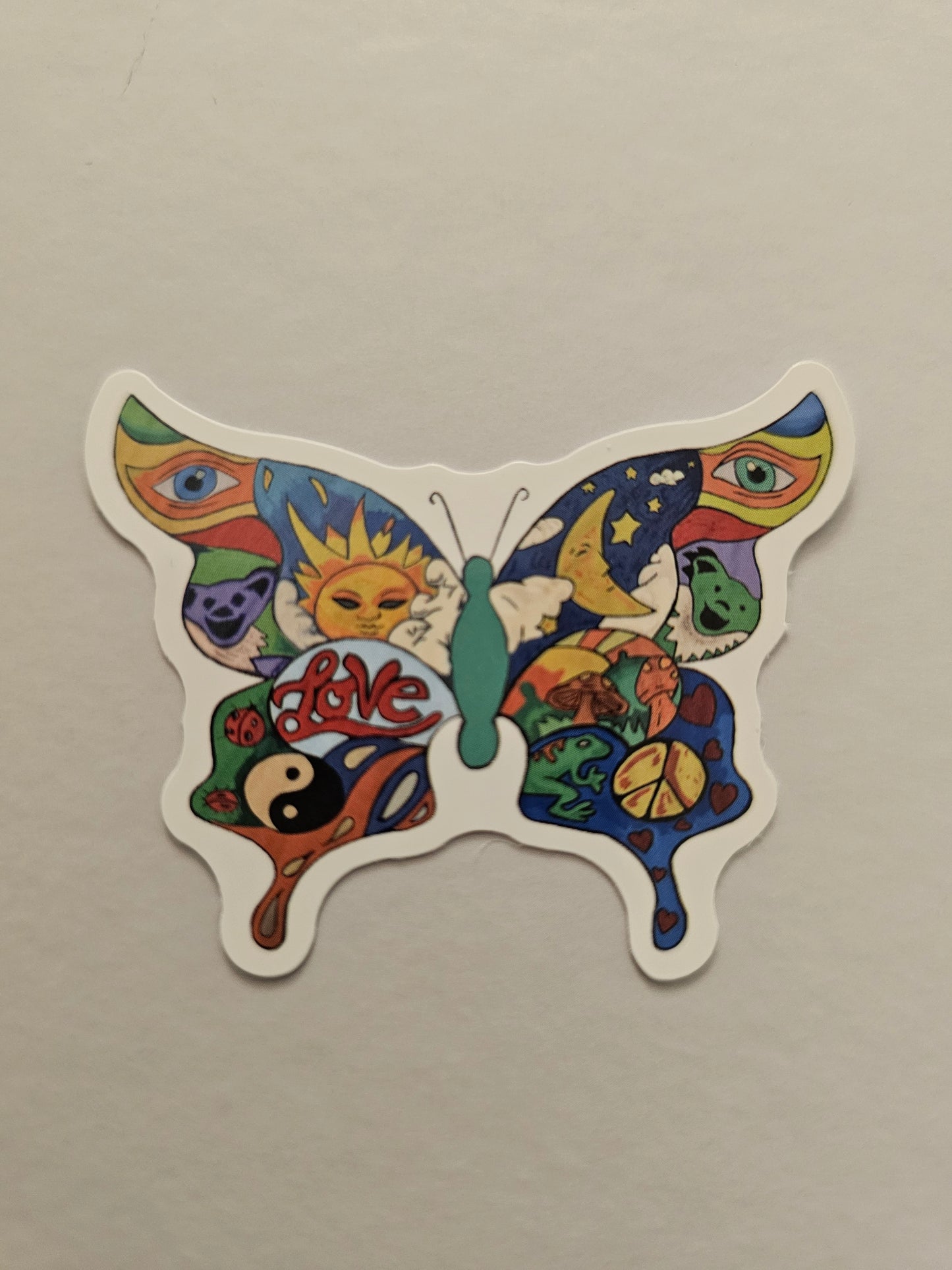 Psychedelic Butterfly Sticker